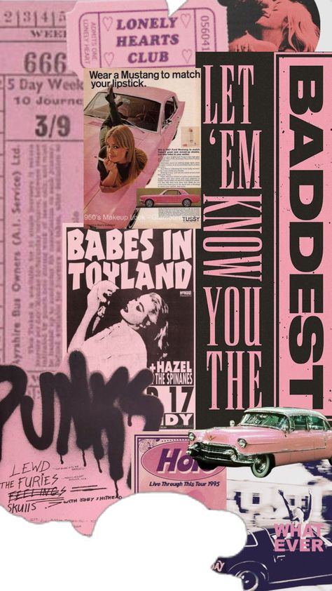 Pink Punk Aesthetic, Punk Aesthetic Wallpaper, Punk Background, Punk Collage, Girly Punk, Punk Wallpaper, Pink Punk, Pastel Punk, Punk Women