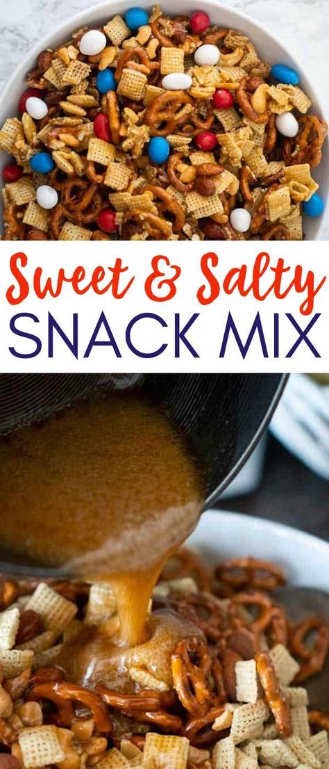 Salty Chex Mix, Chex Mix Recipes Sweet, Sweet Snack Mix, Chex Snack Mix, Sweet Chex Mix, Fall Snack Mixes, Easy Snack Mix, Party Mix Snacks, Salty Sweet Snacks