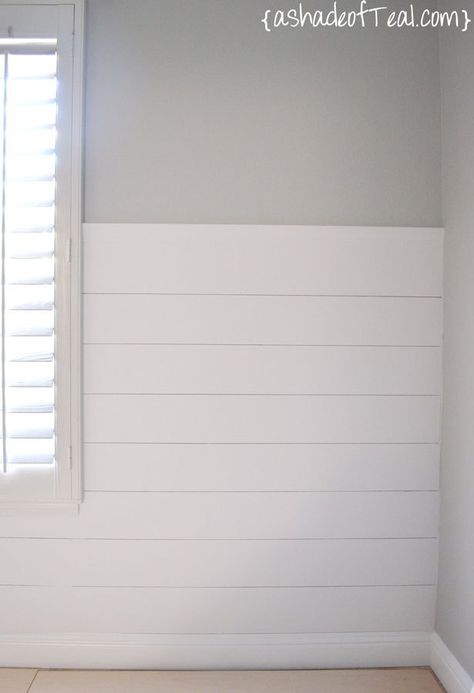 Faux Shiplap Wall, Paneling Sheets, Wood Paneling Makeover, Paneling Makeover, Shiplap Paneling, Shiplap Wall Diy, White Shiplap Wall, Shiplap Wall, Shiplap Accent Wall