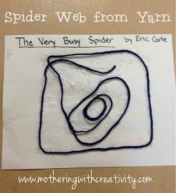 The Very Busy Spider Crafts Preschool, Spider Crafts Preschool, Spider Lessons, Spiders Preschool, Eric Carle Crafts, Eric Carle Activities, The Very Busy Spider, October Lessons, Spider Activities