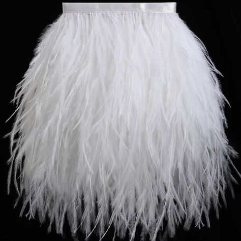 PRICES MAY VARY. 👉【More Thick Feathers】Our feather trim are made from more ostrich feathers.Thicker feathers will make your clothing project fuller and allow you to enjoy a better experience. 👉【Longer Feathers Hair】Ostrich feathers trim is 2 Yards,and adds extra feather hair length.Feathers length is 5-7 inches(13-18cm). Longer flowing feathers makes you look more Sexy and Beautiful! So ostrich feather trim is an ideal choice for fashion design enthusiasts. 👉【Multiple Stylish Colors】More than Feather Fans, Artistic Clothing, Christmas Dress Up, Ostrich Feather Trim, Feather Skirt, Sewing Clothing, Tulle Skirts, Feather Fan, Dress Up Day