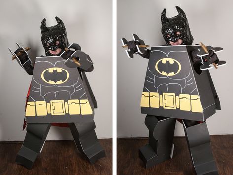 Batman Costume Girl, Lego Batman Costume, Batman Costume For Girls, Lego Costume Diy, Batman Costume Diy, Lego Costume, Diy Lego, Batman Costumes, Horror Costume