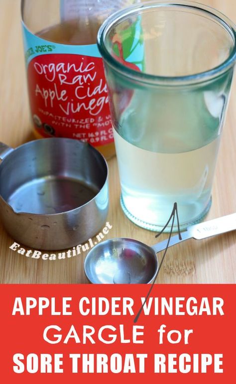 Have a sore throat? Here's my favorite remedy using ACV to help you get rid of a sore throat and get back to your normal self. | sore throat | apple cider vinegar | gargle | recipe Acv Sore Throat Remedy, Apple Cider Vinegar For Sore Throat, Apple Cider Vinegar Sore Throat, Throat Gargle Remedies, Sore Throat Gargle Remedies, Acv For Sore Throat, Sore Throat Gargle, Best Sore Throat Remedies, Sore Throat Remedies For Adults