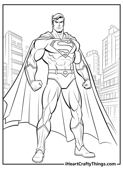 Superman Coloring Pages Superman Coloring Pages, Monster Truck Coloring Pages, Superhero Coloring Pages, Superhero Coloring, Boy Coloring, Superman Art, Superman Comic, Truck Coloring Pages, Coloring Sheets For Kids