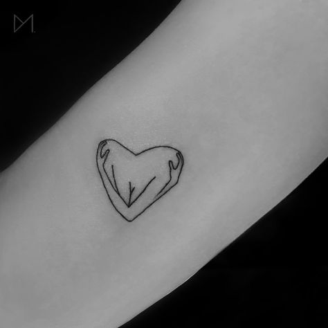 Self Love Arm Tattoo Evermore Tattoo, Enough Tattoo, Roots Tattoo, Happiness Tattoo, Empowering Tattoos, Tattoo On Arm, Small Heart Tattoos, The Best Tattoos, Self Love Tattoo