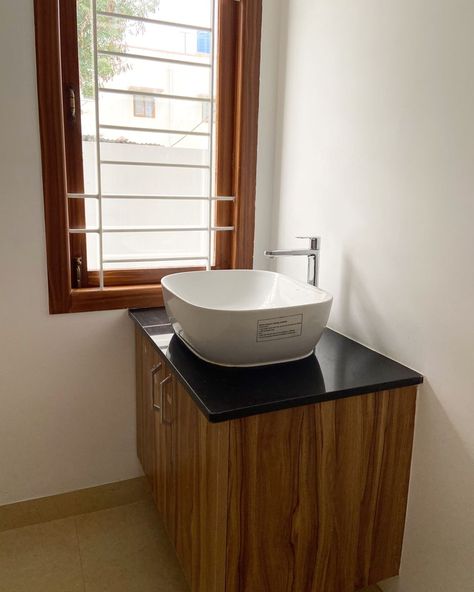 Space-Saving Washbasin Cabinet Ideas for Modern Bathrooms Dinning Sink Cabinet, New Wash Basin Design, Dinning Basin Cabinet, Dining Room Washbasin Design, Small Washbasin Counter Design, New Model Wash Basin, Wooden Washbasin Cabinet, Tabletop Washbasin Design, Washbasin With Cabinet