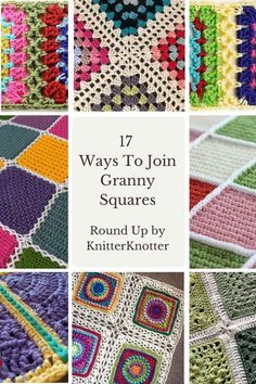 Join Crochet Squares, Joining Stitches, Joining Crochet, Crochet Joining, Joining Crochet Squares, Motifs Granny Square, Crochet Granny Squares, Granny Square Crochet Patterns Free, Popular Crochet