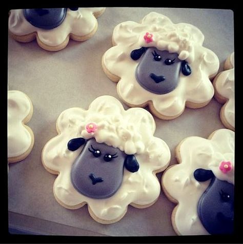 Lamb Cookies, Easter Sayings, Cake Easter, Easter Bunny Cookies, Spring Cookies, Bunny Cookies, Cookie Tutorials, Pretty Cookies, Fancy Cookies