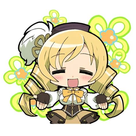 Madoka Magica Icons Mami, Madoka Stickers Png, Madoka Magica Pfp Mami, Madoka Magica Chibi, Madoka Magica Stickers, Madoka Sticker, Madoka Chibi, Mami Pfp, Mami Madoka Magica