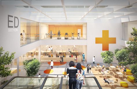 Health Center on Behance Rehabilitation Center Architecture, Wellness Center Design, Senior Living Design, Modular Architecture, Healthcare Interior Design, Campus Design, Hospital Architecture, Renovation Architecture, Health And Wellness Center