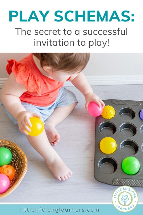 Play Schemas: the secret to a successful invitation to play! - Little Lifelong Learners Invitation To Learning Ideas, Schema Play Ideas, 2s Activities, Schema Play, Play Schemas, Play Invitations, Invitations To Play, Infant Play, Snake Crafts