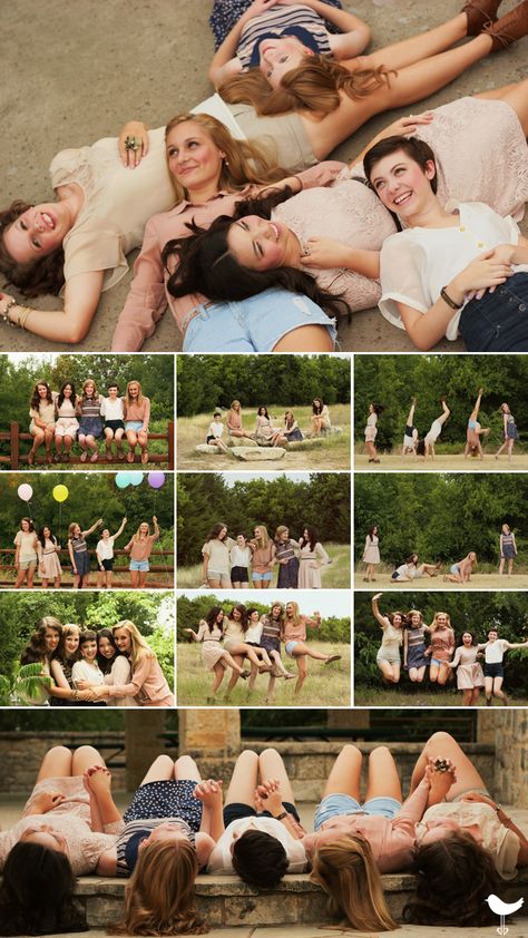 Senior portrait. Best friends. Besties. BFFs. Fab five. Girlfriends. Plano, TX. Arbor Hills. Dallas lifestyle photography. Photography Friends Group, Best Friend Fotos, Bff Pics, Photography Friends, Friendship Photos, Best Friend Photography, Best Friend Photoshoot, Group Photography, Friends Group