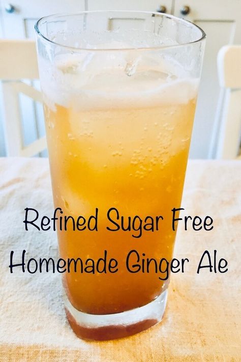 Date Paste Recipes, Soda Stream Recipes, Ginger Ale Recipe, Homemade Ginger Ale, Ale Recipe, Homemade Soda, Nutritious Recipes, Healthy Sugar, Sugar Free Recipes