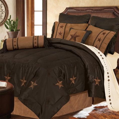 Western Comforter Sets, Western Bedding Sets, Star Bedding, Western Bedding, Twin Comforter Sets, Embroidered Bedding, Embroidered Stars, Rustic Bedding, Luxury Bed