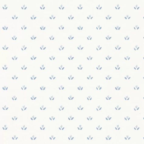 Ophelia & Co. Catriona 32.7' x 20.5" Mini Tulip Wallpaper | Wayfair Tiny Floral Wallpaper, Dainty Floral Wallpaper, Tulip Wallpaper, Wallpaper Colour, Spotted Wallpaper, Blue And White Wallpaper, Blue Floral Wallpaper, Lily Wallpaper, Wallpaper Vinyl