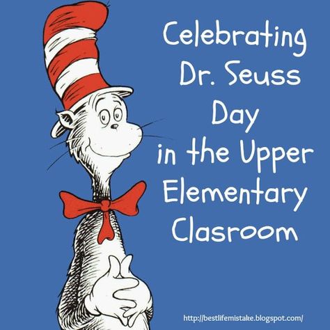 Dr. Seuss Day in the Upper Elementary Classroom Dr Seuss Stem, Dr Seuss Math, Dr Seuss Printables, 4th Grade Activities, Dr Seuss Classroom, Dr Seuss Activities, Dr Seuss Crafts, Dr Seuss Books, Seuss Classroom