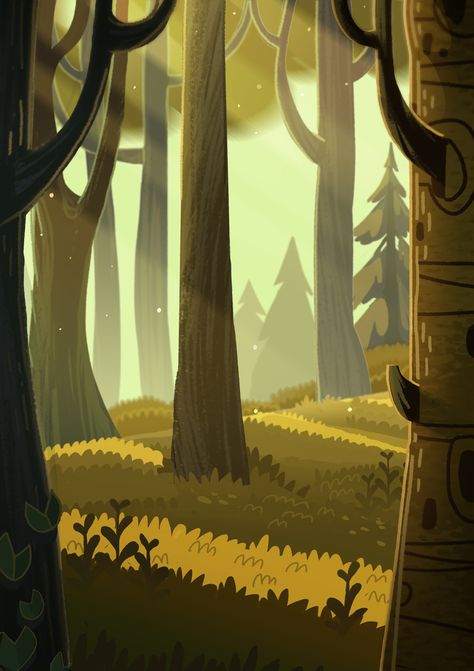 È’ un segno? È’ una via?...... Way Illustration, 8bit Art, Forest Illustration, Japon Illustration, Cartoon Background, Arte Sketchbook, Animation Background, Landscape Illustration, Environment Design