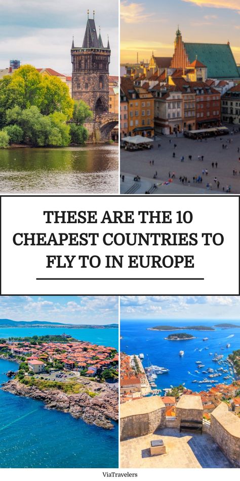 Wanna know what the cheapest countries to fly to in Europe are? Discover affordable European destinations to fly to in 2024! Cheapest European Countries To Visit, Cheapest Places To Travel In Europe, Cheap Flights To Europe, Cheap Places To Travel, Budget Vacation, Find Cheap Flights, Minimalist Travel, Countries To Visit, Europe Vacation