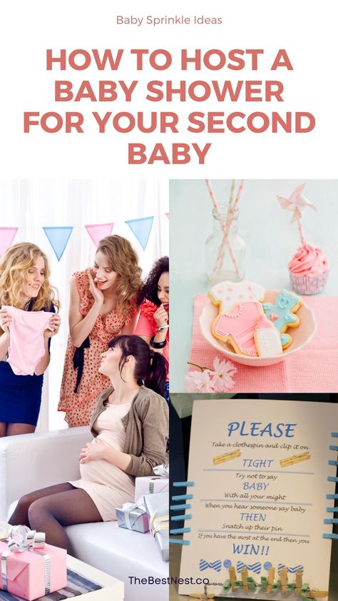 Having your second baby, but not sure about having a baby shower? Here's everything you need to know about hosting a baby sprinkle instead. Baby Shower For 2nd Baby, Double Baby Shower Ideas Sisters, Second Baby Shower Ideas, Baby Shower Etiquette, Baby Sprinkle Games, Traditional Baby Shower, Baby Shower Host, Baby Shower Theme Ideas