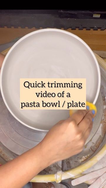 Anjali (QUIRKY CERAMICS) on Instagram: "Forgot to record the throwing video, will be making more of these but here is a quick trimming video of my pasta bowl/plate!Good night!" Quirky Ceramics, Pasta Plate Ceramic, Pottery Pasta Bowl, Pasta Bowls Pottery, Ceramic Pasta Bowls, How To Make Ceramic, Pasta Plates, Diy Ceramic, Pottery Videos