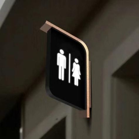 Blade Signage, Interior Design Toilet, Modern Signage, Toilet Signage, Hospital Signage, Restrooms Signage, Room Signage, Wayfinding Signage Design, Office Signage