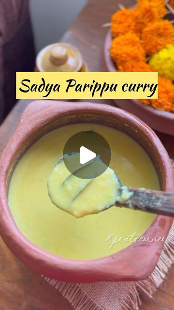 Prat's Corner on Instagram: "Sadya Parippu (Moong dal) curry 🌼

Ingredients
Moong dal 1/2 cup
Green chillies 2
Curry leaves
Salt
Ghee

Grated coconut 1/4 cup
Cumin seeds - less than 1/4 tspn 
Turmeric powder 

1. Slightly roast moong dal (couple of minutes in a low flame until aroma wafts)

2. Wash and cook moong dal in a pressure cooker with salt, curry leaves, green chillies and ghee

3. In a mixie jar,grind grated coconut, cumin seeds and turmeric powder

4. Slightly mash the cook dal, add the ground coconut paste

5. Let it come to boil and switch off the flame

6. Add few curry leaves and ghee

#sadyaparippu #sadyarecipes #bangaloremalayali ##sadya #keralafood #onam2024" Dal Curry, Curry Ingredients, Kerala Food, Moong Dal, Cumin Seeds, Turmeric Powder, Grated Coconut, Curry Leaves, The Flame