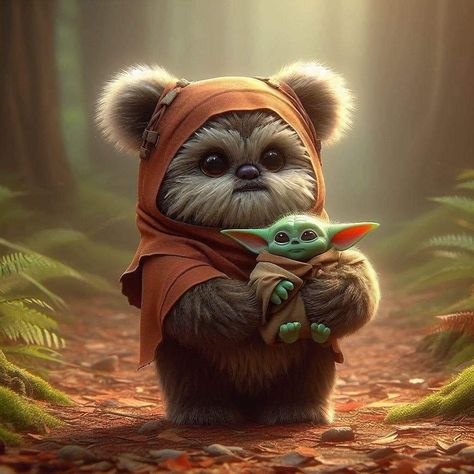 Baby Star Wars Characters, Animals Wearing Clothes, Yoda Images, Yoda Wallpaper, Star Wars Background, Star Wars Halloween, Star Wars Love, Cartoon Character Pictures, Infusible Ink