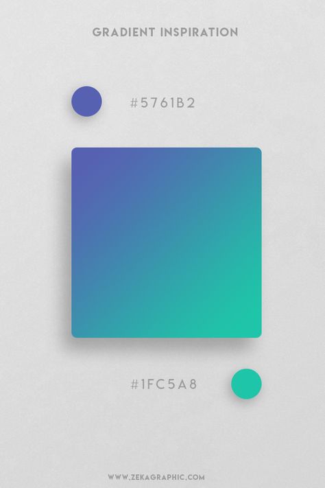 Vibrant color design and vivid color schemes are one of the key trends in UI, web, and graphic design nowadays. I create 32 Beautiful Color Gradient Design combination that you can use in your next design and branding projects. The hex codes of each color are mentioned on the color palettes. Get more design inspiration and discover tone of design tips with my graphic design blog! #color #design #designinspiration #graphicdesign Rich Blue Light Sea Green Beautiful Color Gradient Inspiration Blue And Green Graphic Design, Ideas For Graphic Design, Gradient Inspiration, Blue Green Gradient, Blue And Green Design, Flat Color Palette, Ui Ux 디자인, Ui Color, Gradient Color Design