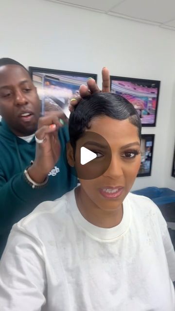 Tamron Hall on Instagram: "Book Tour #TamCam! Did you see yesterday’s show? We’re taking #WatchWhereTheyHide to the people! I’m so excited to see you all — all the details plus how you can get your signed copy are in the link in my bio 📚♥️" Tamra Hall Hair, Tamara Hall Hair, Tapered Sides Long Top Black Women, Tameron Hall Hair Styles, Tamara Hall Hair Short Hairstyles, How To Style Short Hair Black Women, Tamron Hall Haircut 2023, Super Short Hair Black Women, Tamron Hall Haircut