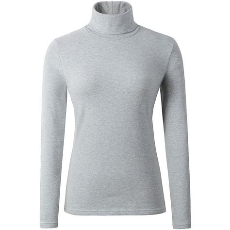 HieasyFit Women's Soft Cotton Turtleneck Top Basic Pullover Sweater (900 RUB) ❤ liked on Polyvore featuring tops, sweaters, cotton sweaters, polo neck sweater, cotton pullovers, pullover top and cotton turtleneck sweaters Cotton Turtleneck, Layered Fits, Sweater Cotton, Grey Turtleneck, Plain Tops, Turtleneck Top, Wool Turtleneck, Black Turtleneck, Winter Tops