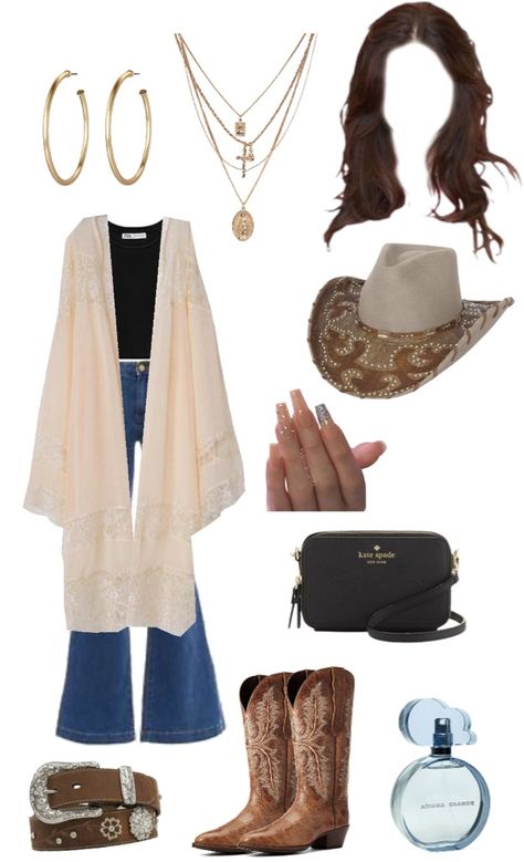 Fake Cowgirl Outfit, Mexican Cowgirl Outfits Party, Cowgirl School Outfits, Shein Vaquera Outfits, Indie Cowgirl Outfits, Cowgirl Outfit Inspiration, Mexican Summer Outfits, Mexican Country Outfits, Cowgirl Style Outfits Summer