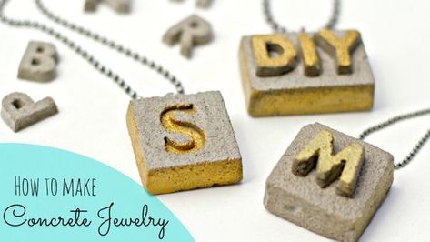 Cement Jewelry, How To Clean Gold, Jewelry Making Business, Watch Diy, Concrete Jewelry, Clean Gold Jewelry, Silver Jewelry Diy, Fun Video, Cleaning Silver Jewelry