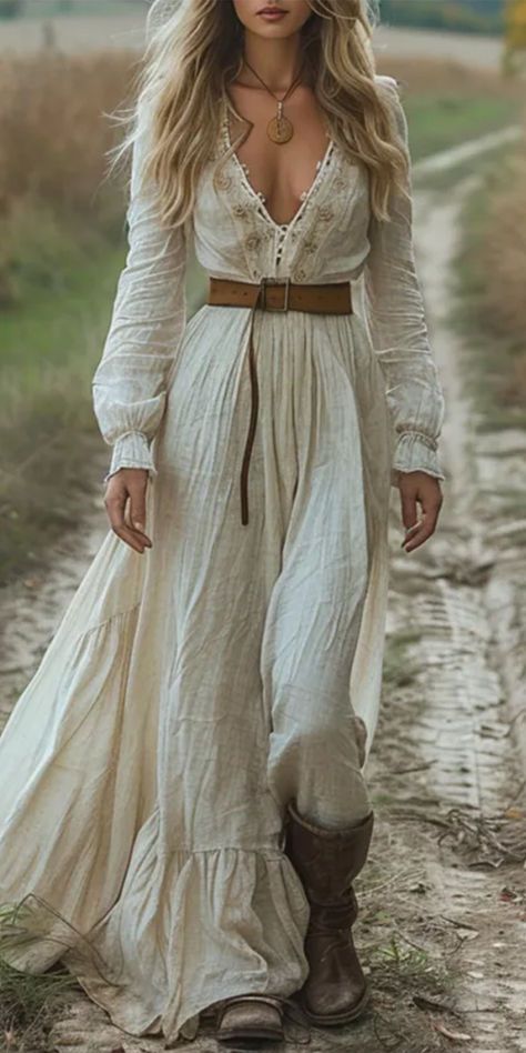 🦋🌷If you pursue a natural, casual and free country lifestyle, you need a country pastoral vintage dress and shirt. Whether it is daily wear or special occasions, it can show unique charm and style. 💐🍃
#nature #countryside #pastoral #retro #dress #shirt #clothing #female Fish Dress, Look Boho Chic, Mode Boho, Moda Vintage, Bohemian Clothes, Estilo Boho, Linen Clothes, Retro Dress, Linen Dress