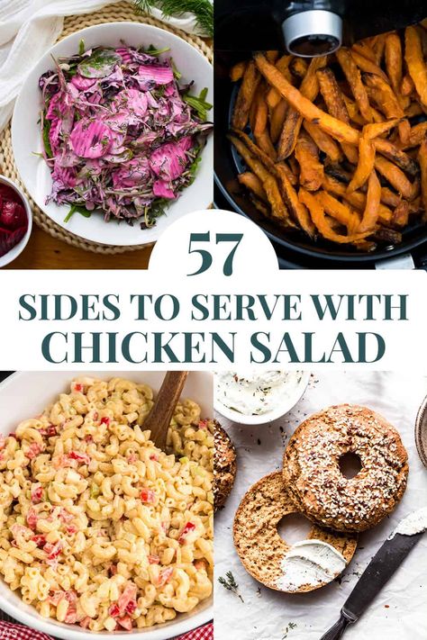 Chicken Salad Sides Lunches, What To Serve With Chicken Salad Croissants, Sides To Go With Chicken Salad, What To Serve With Chicken Caesar Salad, What To Serve With Chicken Salad Sandwiches, What To Serve With Chicken Salad Lunch, Sides For Chicken Salad Sandwiches, Chicken Salad Side Dishes, What To Serve With Salad