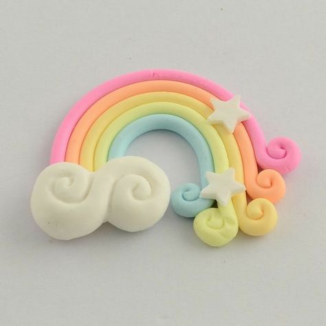 Super Clay, Fimo Kawaii, Clay Crafts For Kids, Fondant Cake Toppers, Clay Diy Projects, Polymer Clay Diy, Wall Paintings, Fondant Figures, Cute Polymer Clay