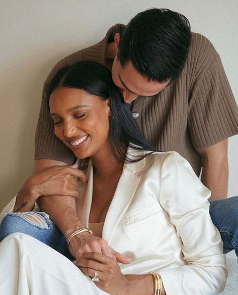 Jasmine Tookes And Husband, Jasmine Tookes And Juan David Borrero, Jasmine Tookes Aesthetic, Jasmine Tookes Instagram, Jasmin Tookes, Black Relationship, Divine Union, Magnolia Parks, Power Couples