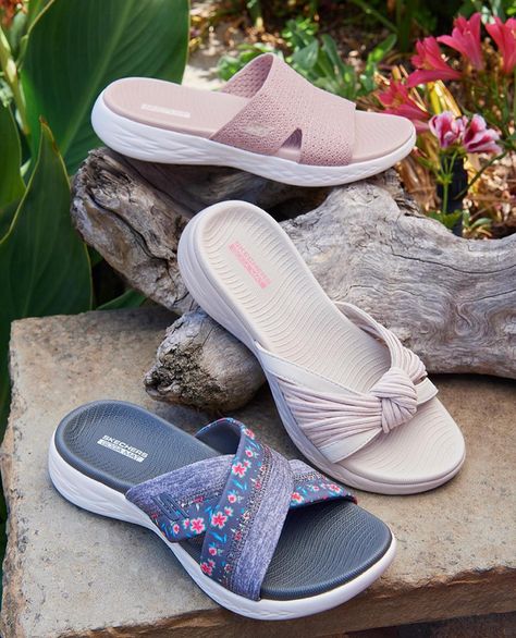 Dreaming of island hopping 🌺🏝️ #Skechers #sandals #comfort #vacation #vibes #SkechersStyle | Instagram Skechers Sandals, Footwear For Men, Vacation Vibes, North And South America, Island Hopping, Wide Shoes, Comfort Wear, Footwear Design Women, 4 Inch Heels