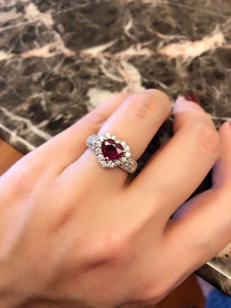 Ruby Heart Engagement Ring, Heart Shaped Ruby Ring, Ruby Jewelry Aesthetic, Red Heart Engagement Ring, Heart Gem Ring, Red Diamond Heart Ring, Red Ruby Heart Ring, Red Ruby Wedding Ring, Calloway Couture