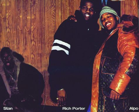 Rich Porter ("Money making mitch") and Alpo (Rico). I suggest you watch the movie "Paid In Full". Alpo Martinez, Rich Porter, History Of Hip Hop, Michael Jordan Pictures, Gangster Movies, Daniel Day, Black Entertainment, Dapper Dan, Hip Hop Art