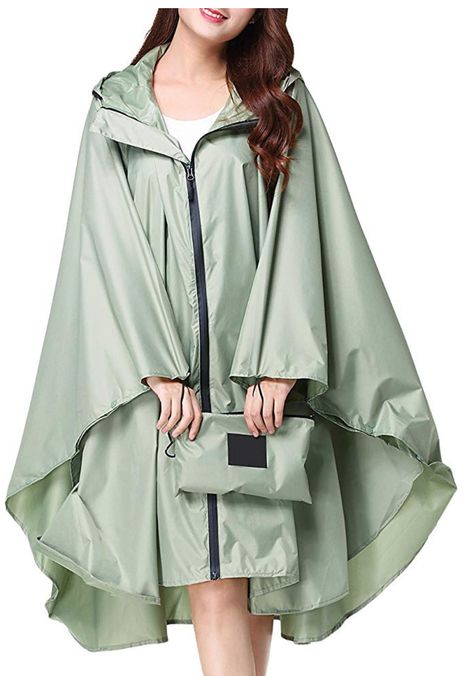 packable-rain-jacket Cute Raincoats, Packable Rain Jacket, Poncho Jacket, Womens Jackets Casual, Rain Poncho, Rain Jacket Women, Clothing Sites, Raincoats For Women, Waterproof Backpack