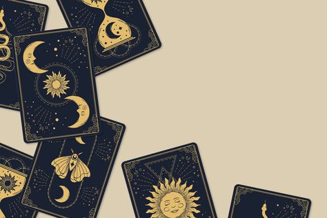 Sun And Moon Tarot, Christmas Party Poster, Tarot Guide, Wallpaper Vintage, Party Poster, Reading Tarot Cards, Tarot Readers, Vector Hand, Backgrounds Free