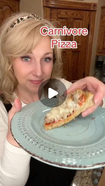 Kate Kelso Higdon on Instagram: "Drop a 😲 if the idea of a Carnivore Pizza shocks you.   Carnivore Pizza Crust  Carnivore Pizza sounds like an oxymoron but this recipe made it completely possible.  Only 2 things I would change on this is to make it better. I would use ground chicken instead of turkey.  The turkey just had a flavor that was too detectable.  I would also use butter instead of ghee for better flavor.  After using a food processer to mix ingredients, pour into a bowl and stir in ground pork rinds.  Place on parchment paper and spread into a pizza crust shape. Bake at 375 degrees for 30 minutes.  Once done, just put your favorite carnivore pizza toppings on it and bake another 5-7 minutes and it’s ready to serve.  Crust Ingredients: 1 lb ground turkey (or chicken) 3 eggs 1 cup Ground Chicken Carnivore Recipes, Ground Turkey Pizza Crust, Carnivore Ground Pork Recipes, Ground Chicken Pizza Crust, Carnivore Pizza Crust, Protein Bark, Carnivore Pizza, Turkey Pizza, Caveman Diet Recipes