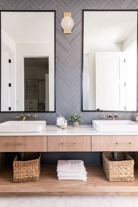 Client Favorite Bathroom Sconces - Becki Owens Blog Neutral Natural Bathroom Ideas, Kohler Sink Bathroom, Hardware Combinations, Couple Bathroom, Faucet Hardware, White Wall Tiles, Artisan Tiles, Cle Tile, Becki Owens