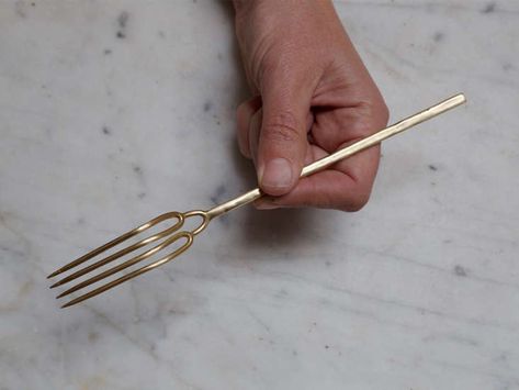 Trending on Remodelista: Hello, New York - Gardenista Flatware Design, Diy Kitchen Backsplash, Stoneware Dinnerware, Dinner Fork, Wine And Dine, Forks, Amazing Gardens, Flatware, Decorative Objects