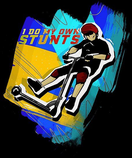 Scooter Poster, Stunt Scooter, Unique Designs