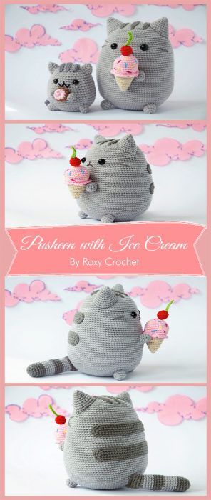 Adorable Pusheen Amigurumi Free Patterns Ideas - Carolinamontoni.com Crochet Amiguri, Geek Crochet, Crochet Cat Toys, Handmade Animals, Diy Crochet Toys, Diy Crochet Patterns, Toy Diy, Cat Amigurumi, Pusheen Cat