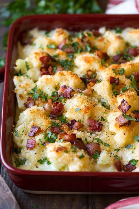 Leftover Ham Recipes Dinners, Cheddar Cauliflower, Recipes Gourmet, Vegetable Casserole Recipes, Cauliflower Gratin, Leftover Ham Recipes, Cauliflower Dishes, Cauliflower Casserole, Vegetable Casserole