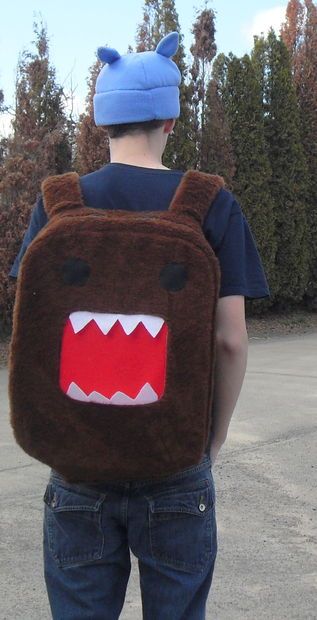 backpack Make A Backpack, Japanese Handicrafts, Domo Kun, Kawaii Diy, Diy Backpack, Cute Bags, Red Fabric, Stop Motion, Dream Clothes