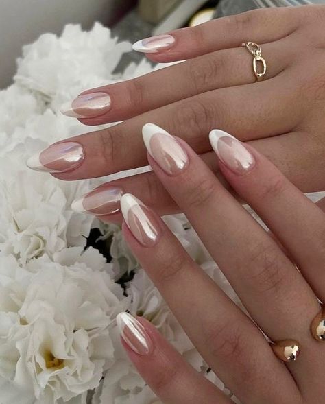 Happy Hump Day 🤍 A little Bridal Nail inspo for you today, would you go a little different on your wedding day or keep it pure and simple? F x 📍 The Cleve . Wellington . TA21 8SN 💻 www.larabellebridal.com ☎️ 07422 687 288 🔗 Link in Bio #nailinspo #bridalnails #bridalshop #bridalshopsomerset #weddingdressshop #dreamweddingdress #bridetobe #2024bride #2025bride #sayyestothedress #somersetbride #devonbride #dorsetbride #somersetwedding #weddinginspo #wedding #bride #taunto... Simple Nails For Engagement, Nails For Wedding The Bride, Wedding Manicure For Bride, Nail For Bride, Almond Nails 2024, Bio Gel Nail Designs, Nails For Bride Wedding Day, Bride's Nails Wedding, Nails Wedding Bride