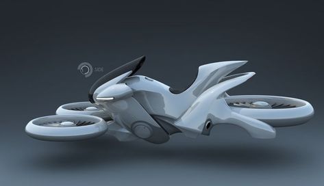 Hover Bike, Back Of My Mind, Futuristic Cars Design, Cyborgs Art, Drones Concept, Futuristic Motorcycle, Concept Motorcycles, Drone Design, Flying Car